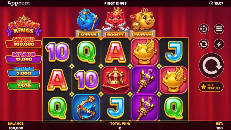Piggy Kings - เริ่ม Hold and Spin ด้วย Boosty